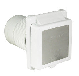 50 AMP POWER INLET-WHITE - Imex RV And Auto Parts