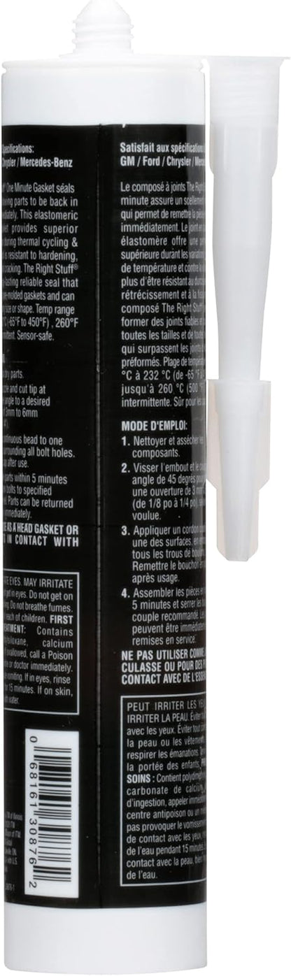 Permatex 30876 The Right Stuff Black Instant Gasket Maker, 300ml