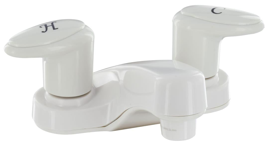 4" DECK FAUCET - WHITE - Imex RV And Auto Parts