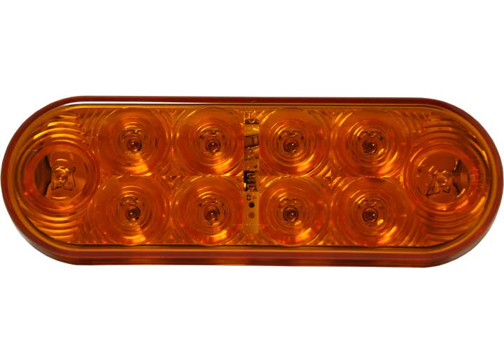 LED OVAL SIGNAL/PARK LAMP AMBER - 10-DIODES